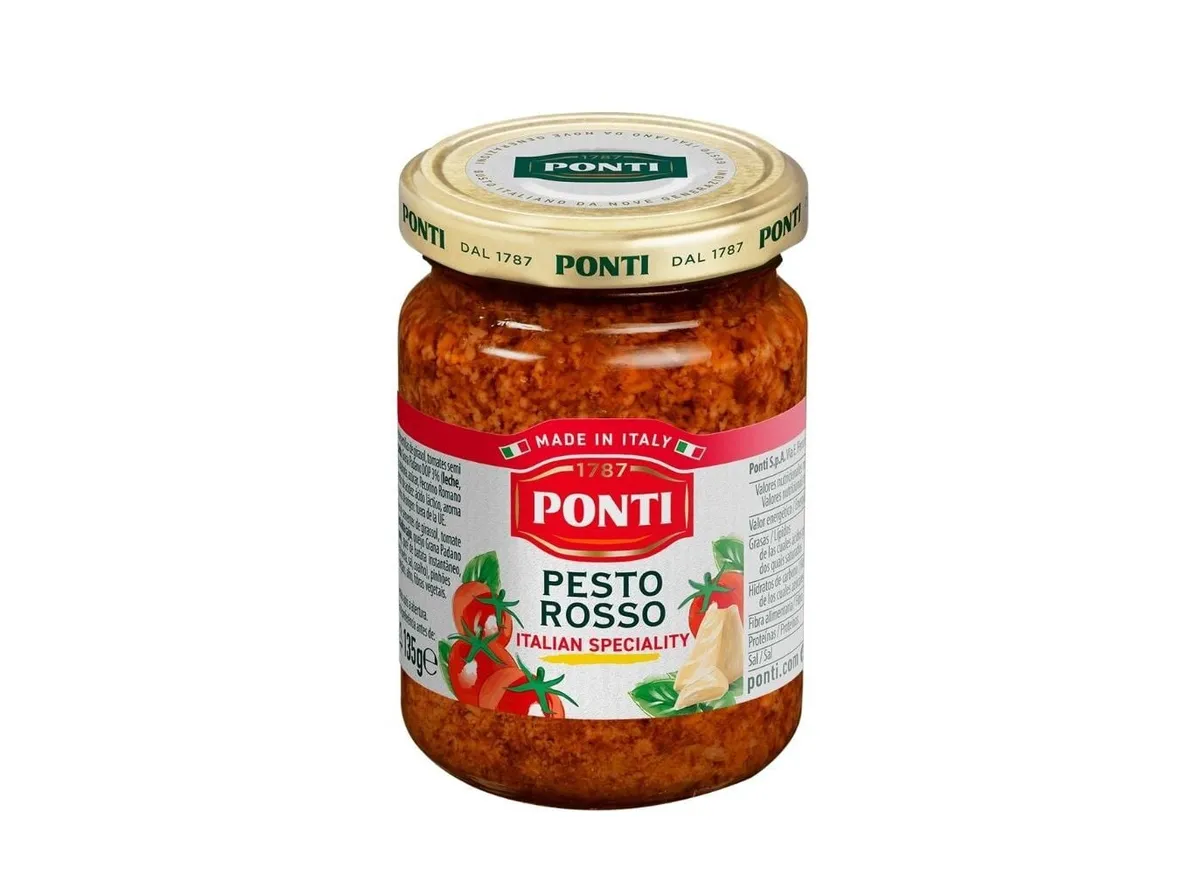 Molho Ponti para massas pesto rosso 135 g