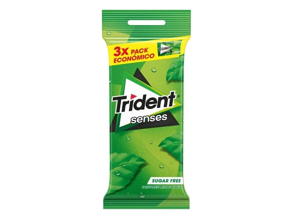 Pastilhas Trident elásticas senses spearmint 69 g