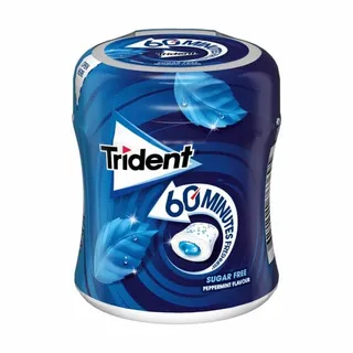 Pastilhas Elásticas 60 Minutos Peppermint Trident