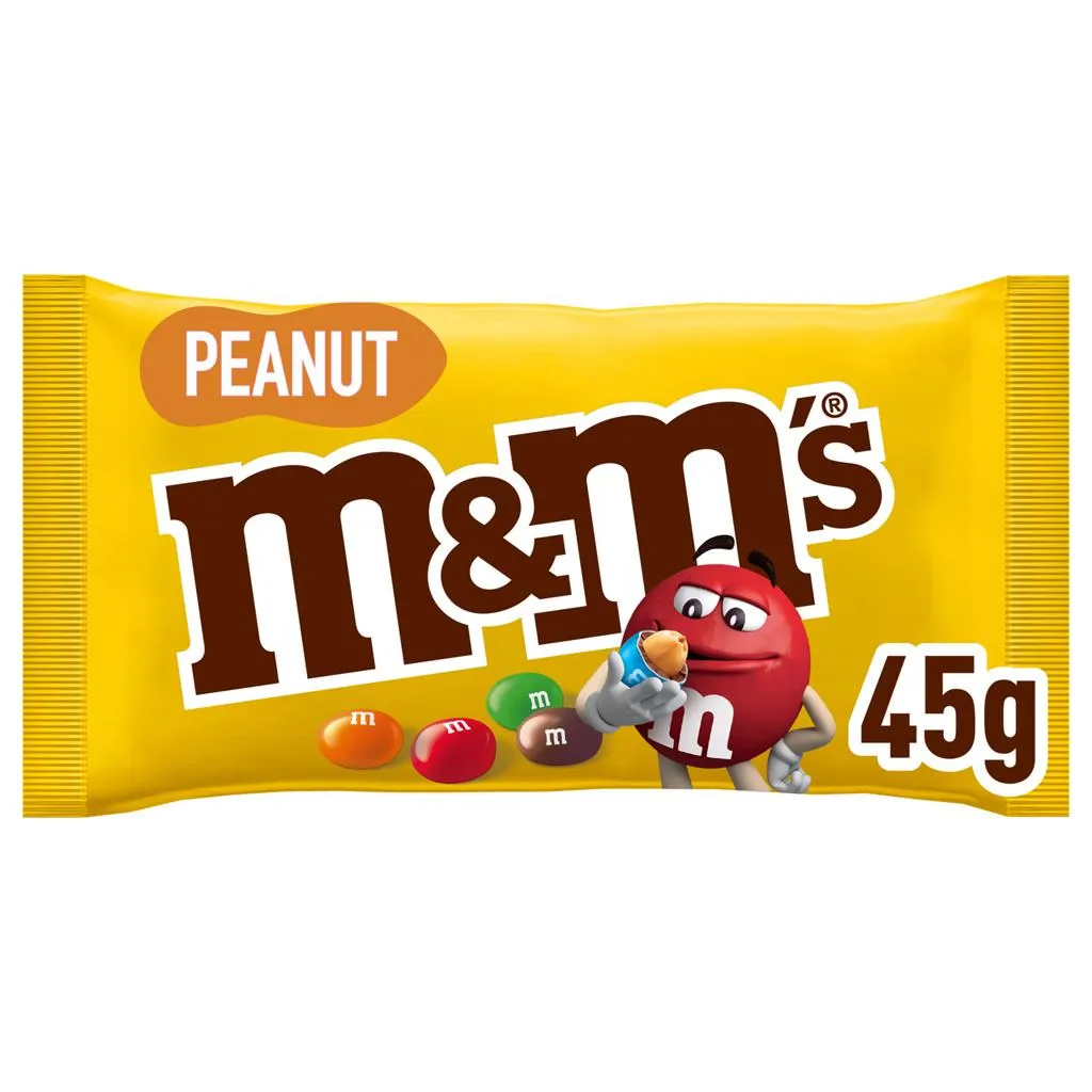 Chocolate com amendoim, embalagem de 45g