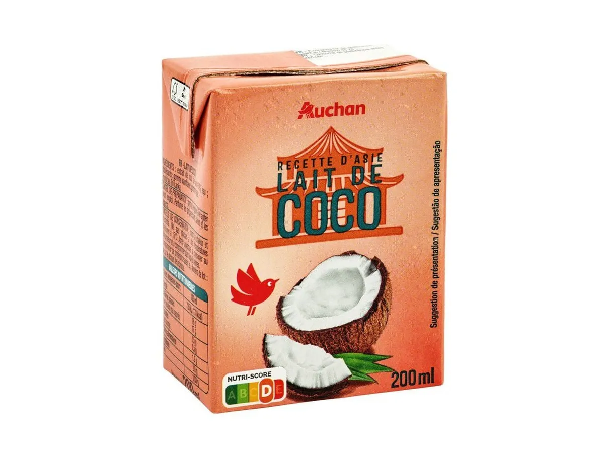 Leite de coco Auchan 200 ml