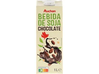 Bebida Auchan soja chocolate 1 L
