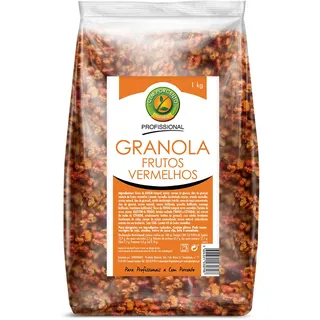 Granola frutos vermelhos, embalagem de 1 kg Cemporcento