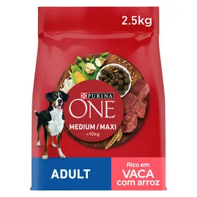 Ração para Cão Adulto Médio e Maxi Vaca e Arroz Purina One