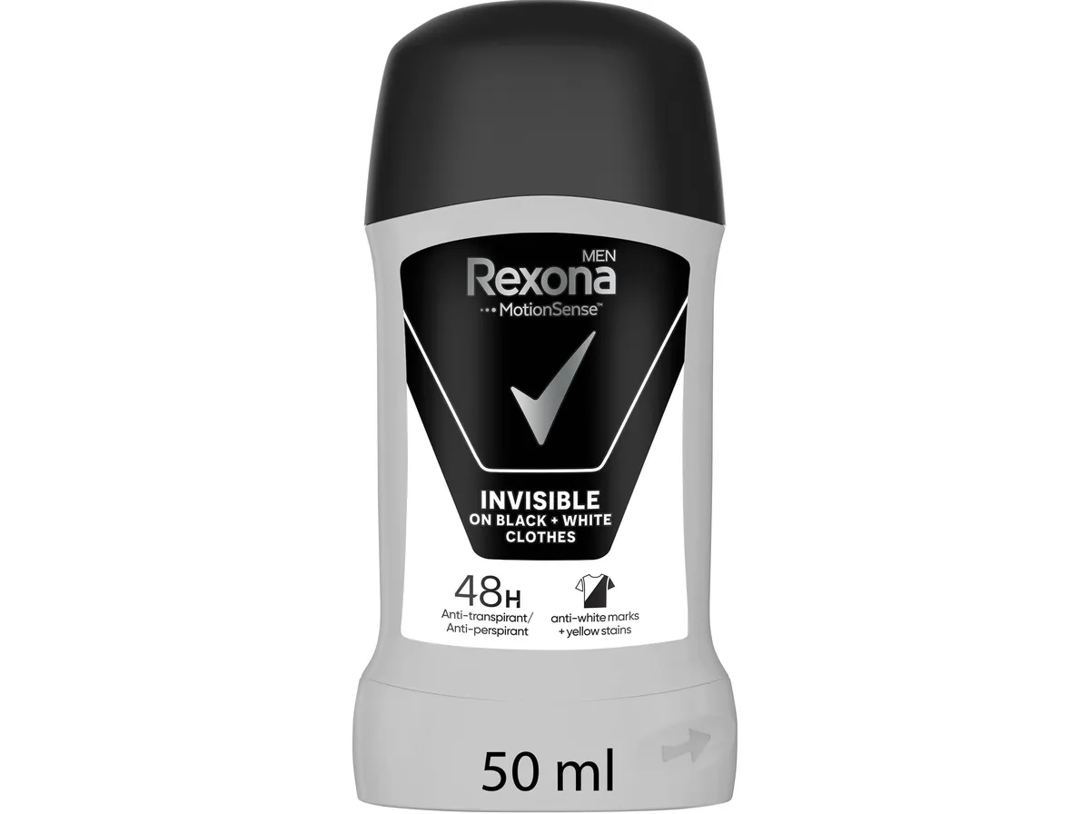 Desodorizante stick Rexona MEN invisible b+w 50 ml