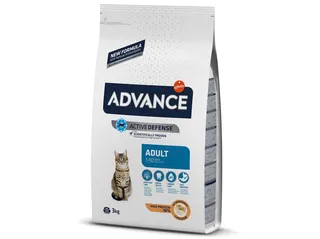 Ração para gato adulto Advance com frango e arroz 3 kg
