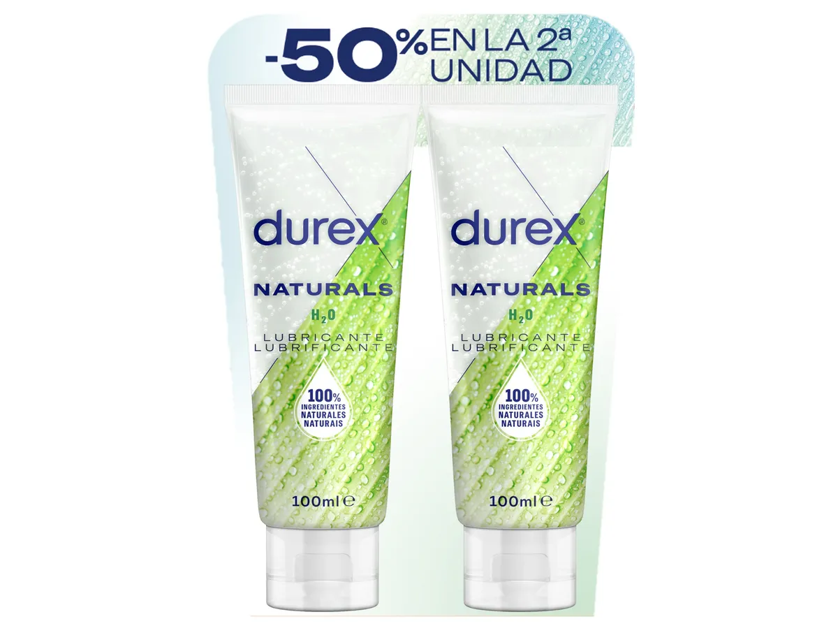 Lubrificantes Durex pack naturals 2 x 100 ml