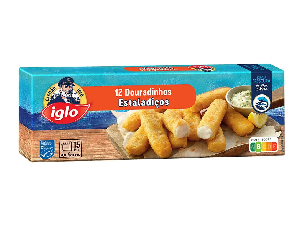 Douradinhos IGLO peixe estaladiços 12un 336 g
