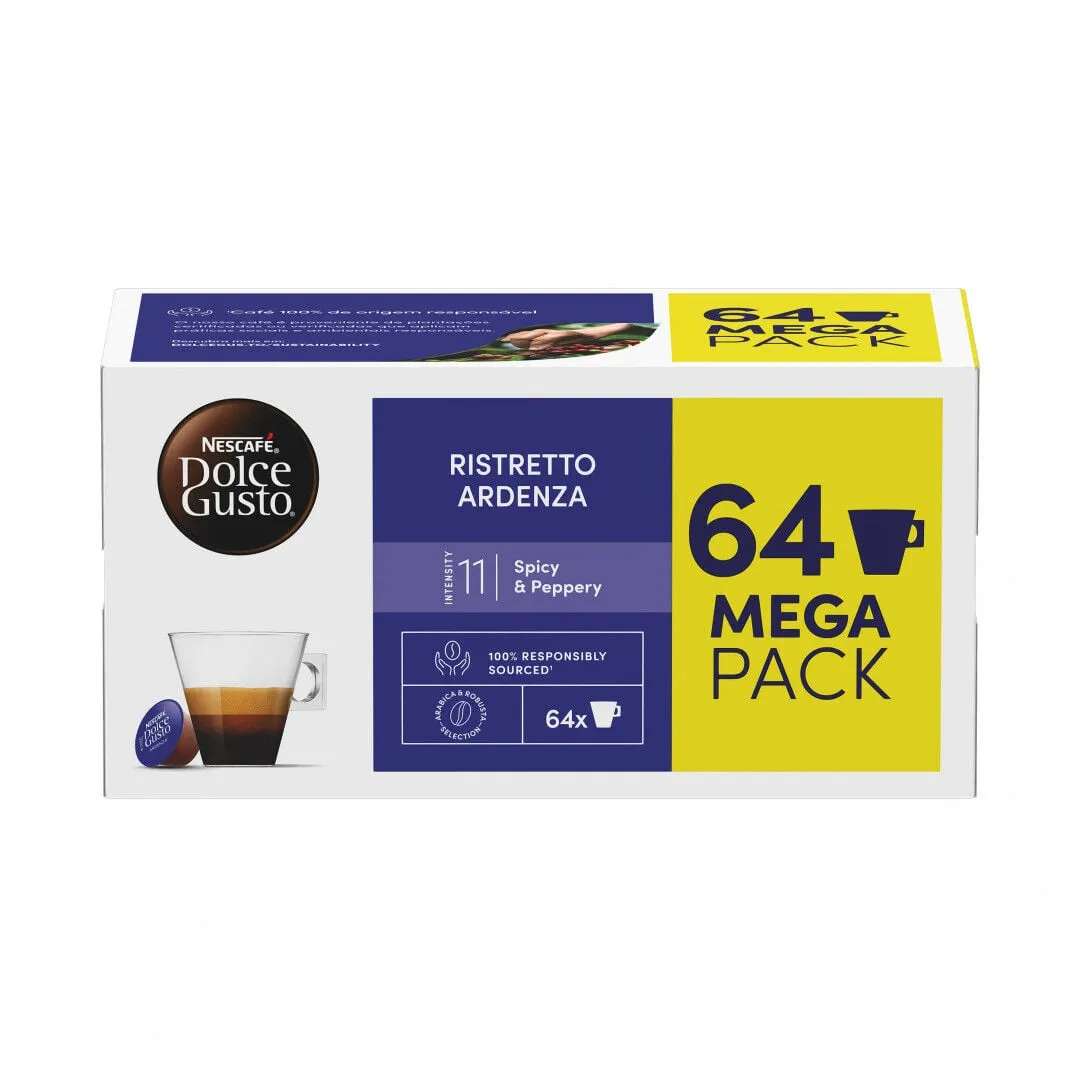 Cápsulas de Café Dolce Gusto Ristretto Ardenza Mega Pack