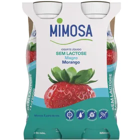 Iogurte Líquido Magro Morango sem Lactose Mimosa