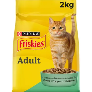 Comida Seca para Gato com Coelho e Frango Purina Friskies