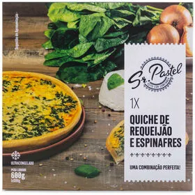 Quiche de Requeijão e Espinafres Sr. Pastel