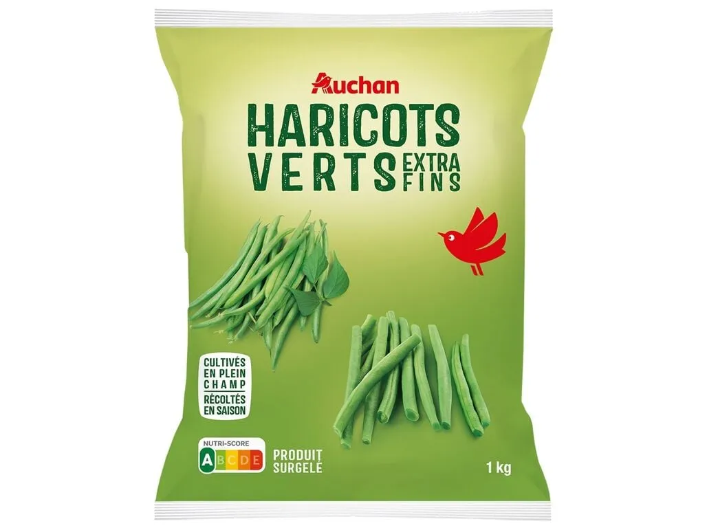 Feijão verde Auchan extra fino 1 kg