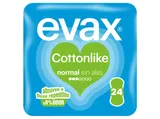Pensos higiénicos EVAX cottonlike normal 24un