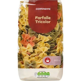 Massa Laços Farfalle Tricolor Continente
