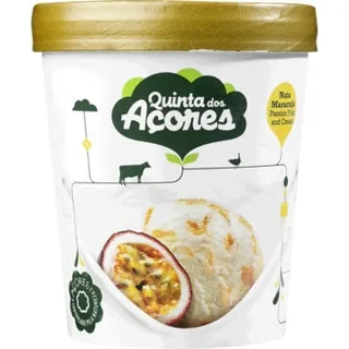 Gelado de Nata e Maracujá embalagem 500 ml - Quinta Dos Açores