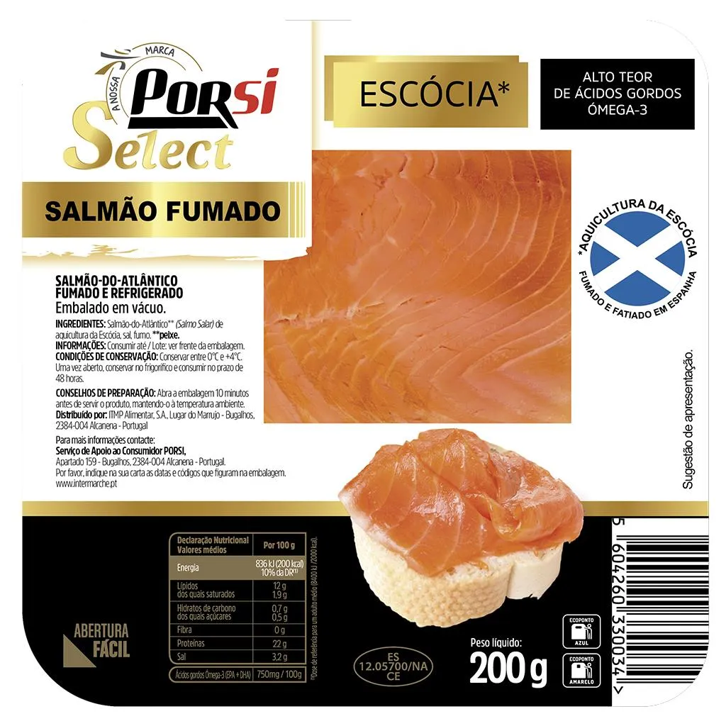 Salmão Fumado Escócia 200g
