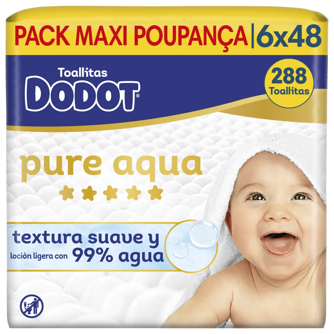 Toalhitas Dodot Pure Aqua Pack Poupança