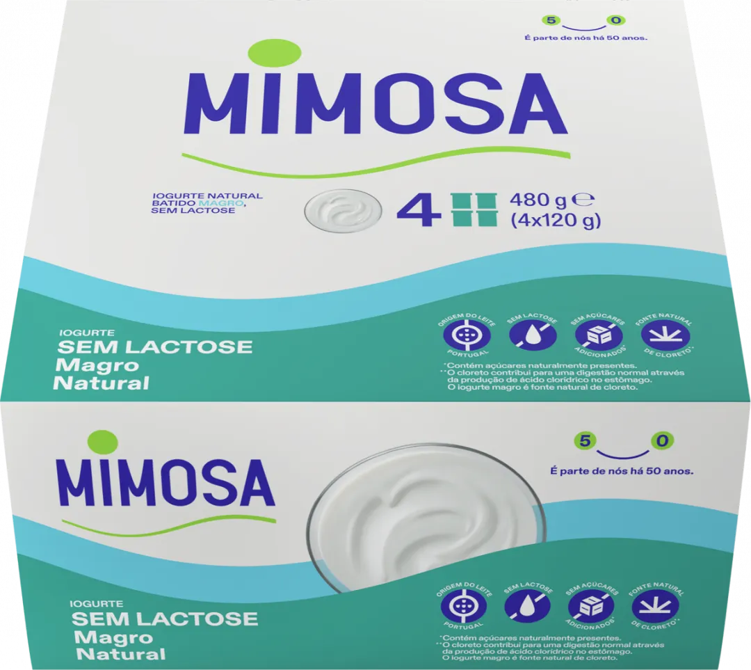 Iogurte Magro sem Lactose Natural Pack 4