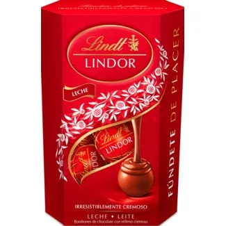 Bombons de Chocolate de Leite Lindor embalagem 75 g - Lindt
