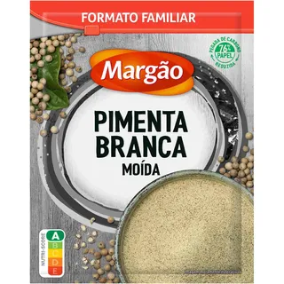 Pimenta branca moída, emb. 70g Margão