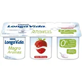 Iogurte magro morango, embalagem de 6 x 120g