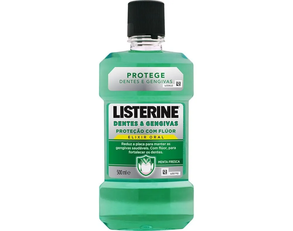 Elixir Listerine dentes e gengivas 500 ml