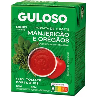 Passata de Tomate com Manjericão e Orégãos Guloso