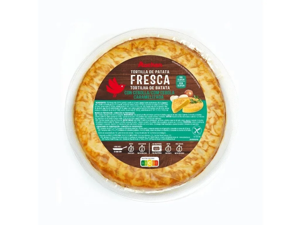Tortilha de batata com cebola Auchan 600 g