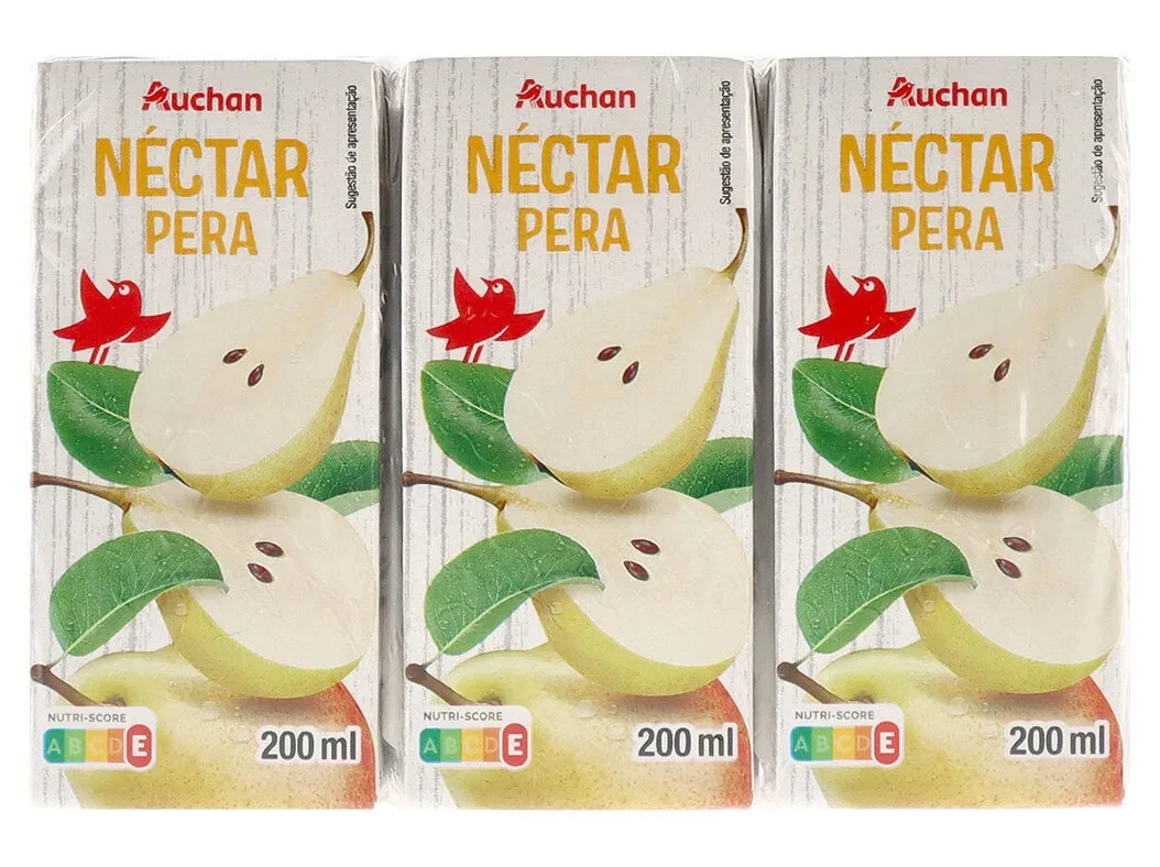 Néctar Auchan pêra 3 x 200 ml
