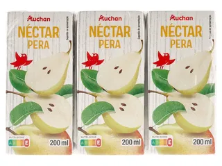 Néctar Auchan pêra 3 x 200 ml