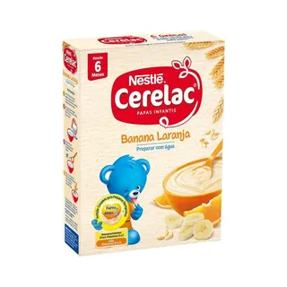 Papa Infantil Farinha Láctea Banana e Laranja Cerelac