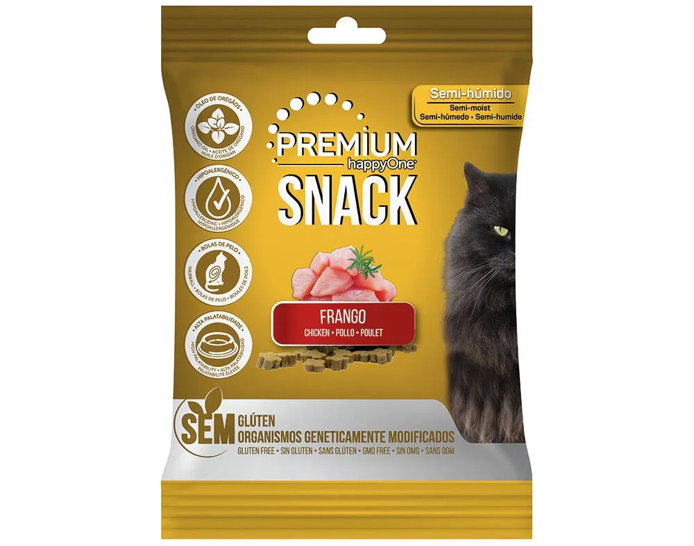 Snack para gato Happyone Premium com frango 50 g