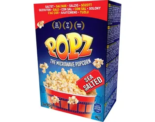 Pipocas POPZ microondas sal pack 3 x 90 g