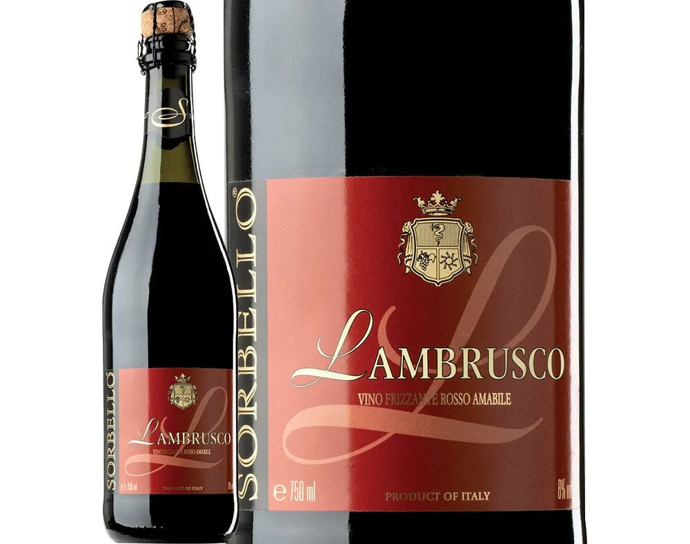 Vinho tinto Sorbello lambrusco 0,75 L