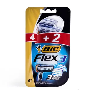 Lâminas Descartáveis Flex 3 (4+2) Bic