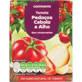 Tomate em Pedaços com Cebola e Alho Continente