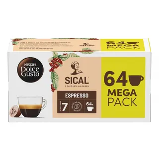 Cápsulas de Café Dolce Gusto Espresso Sical Mega Pack Nescafé Dolce Gusto