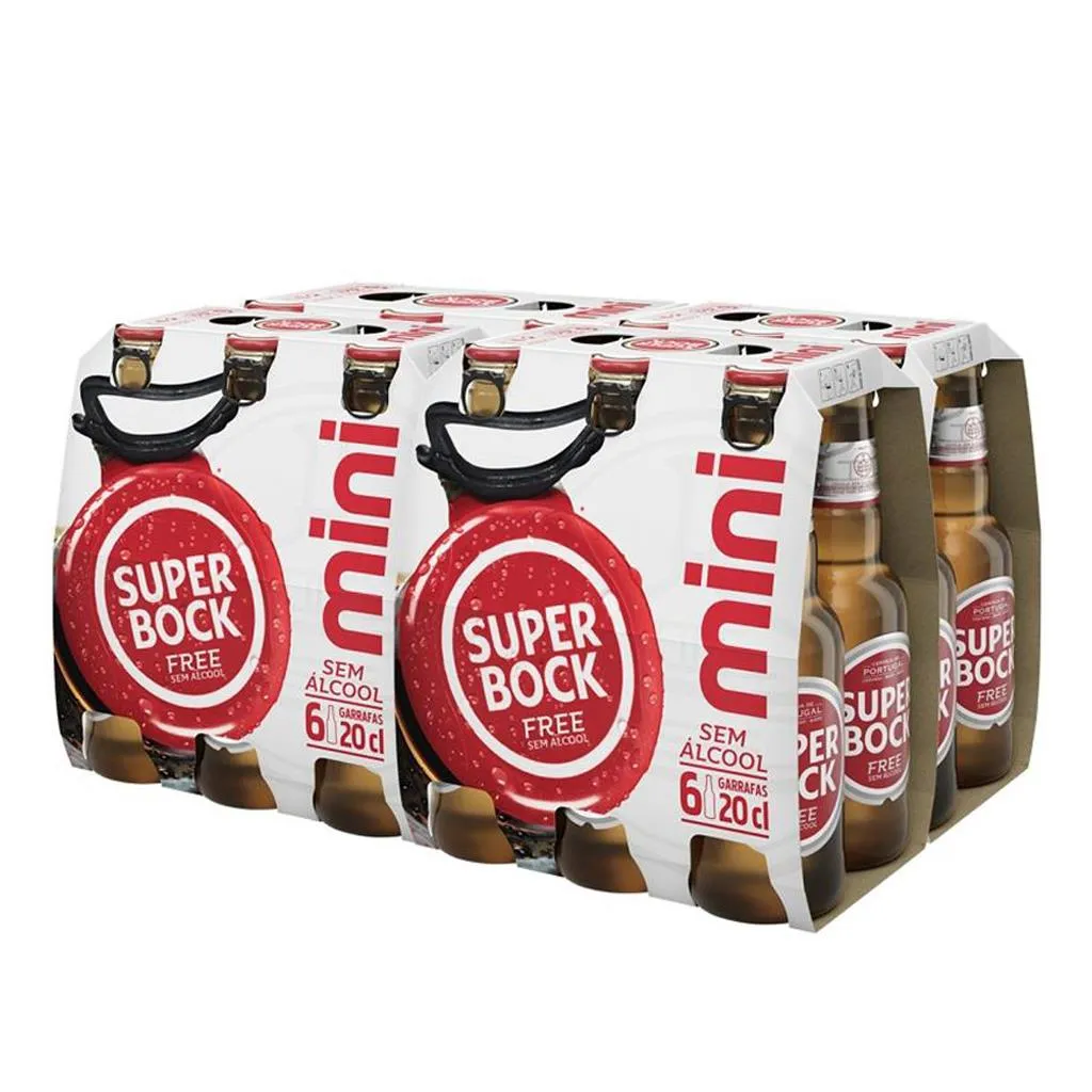 Cerveja sem álcool, pack 6 x 20 cl