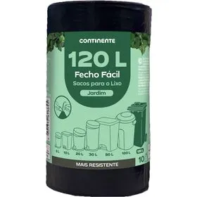 Sacos Lixo Fecho Fácil Jardim 120 lt Continente
