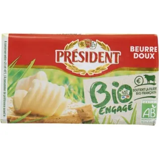 Manteiga sem Sal Biológica embalagem 250 g - Président