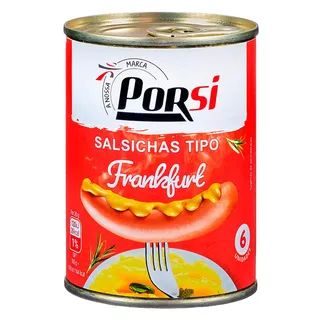Salsichas Frankfurt Lata 6 Unidades PorSi
