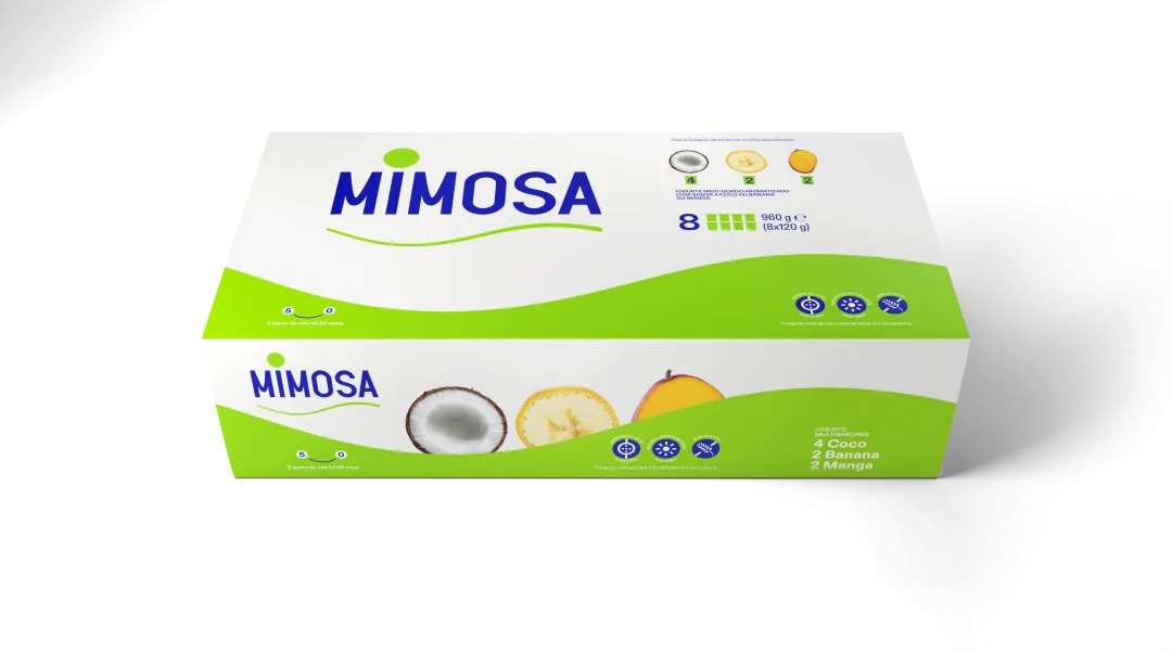 Iogurte Aroma 4 Coco, 2 Banana e 2 Manga Pack 8