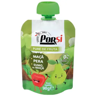 Puré de Fruta Maçã Pera 90g PorSi
