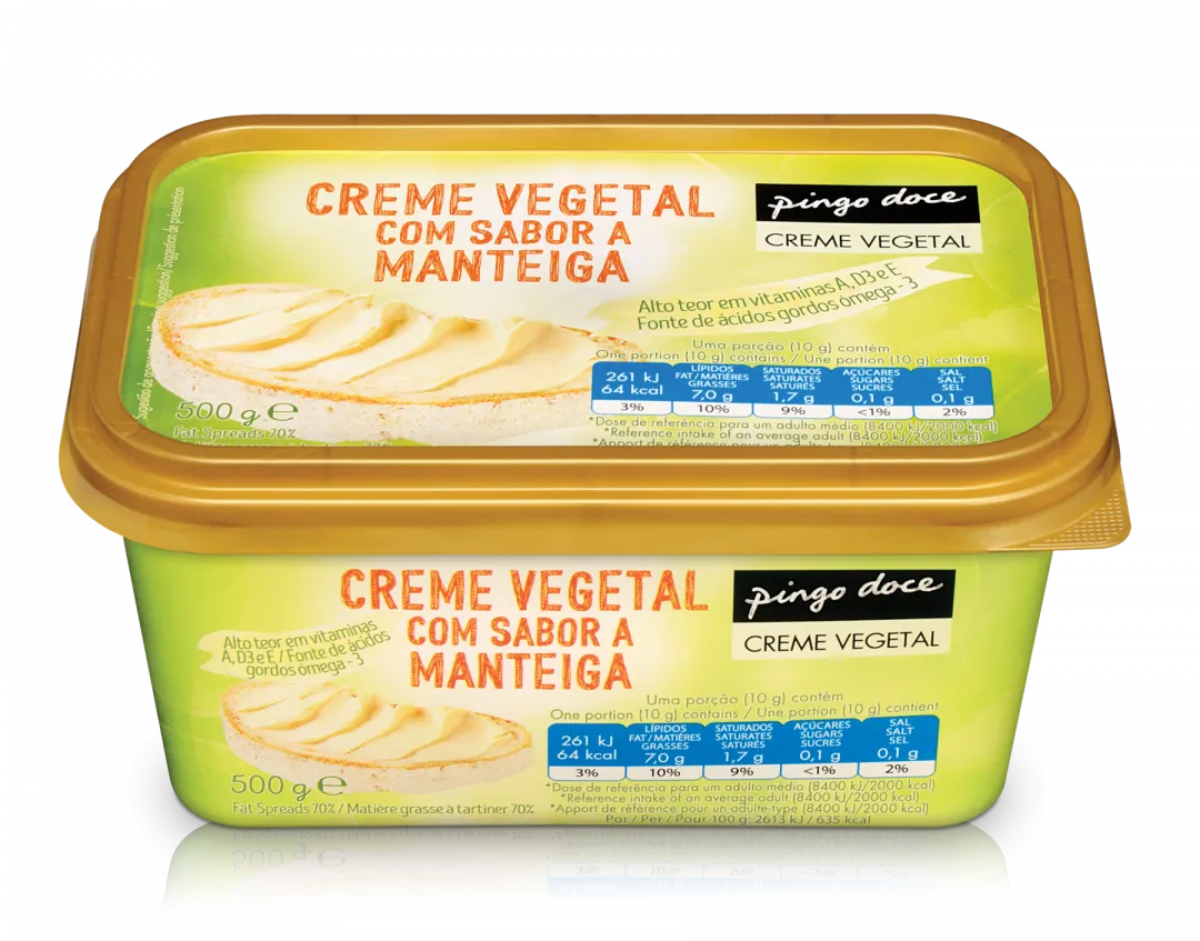 Creme Vegetal Sabor a Manteiga
