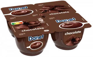 Sobremesa Láctea de Chocolate Pack 4 Danet Danone