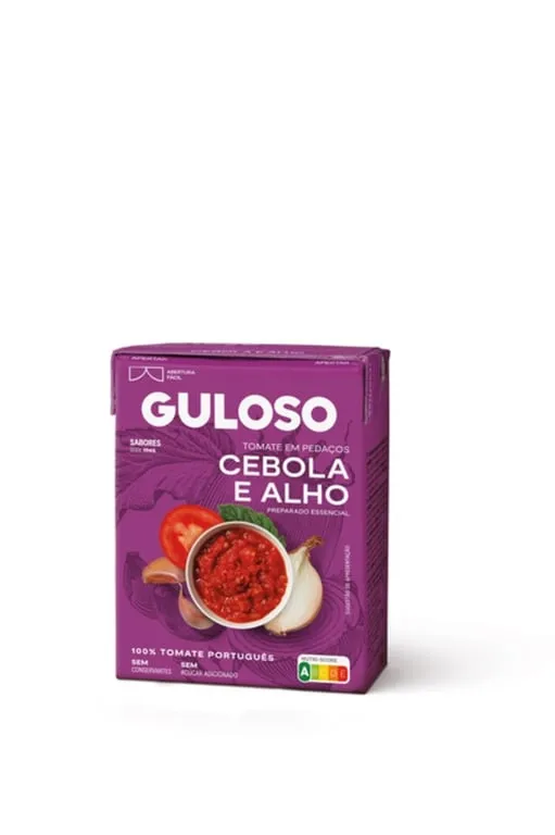 Tomate pedaços Guloso cebola e alho 390g