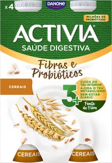 Iogurte Líquido Bífidus Cereais Integrais Pack 4 Activia Danone