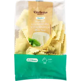 Ravioli Ricota e Espinafres Cozinha Continente Equilíbrio