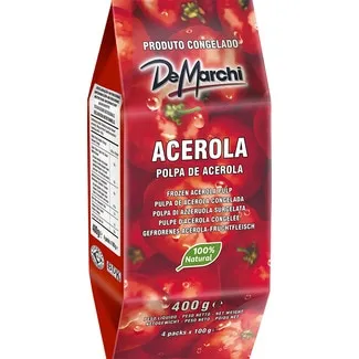 Polpa de Acerola Pack 4 unidades embalagem 400 g - De Marchi